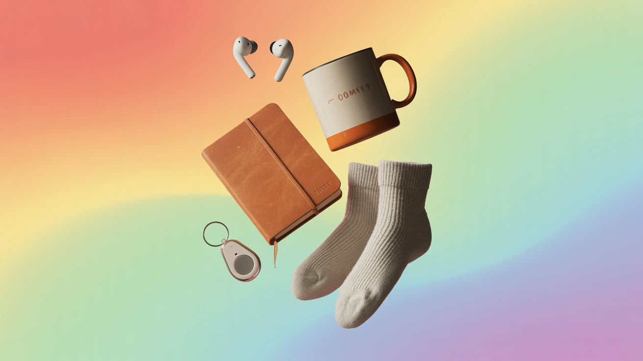 Christmas stockings filled with small gifts and treats